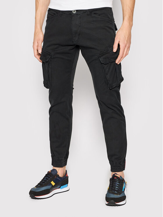 Alpha Industries Alpha Industries Joggers kalhoty Spy 116203 Černá Tapered Fit