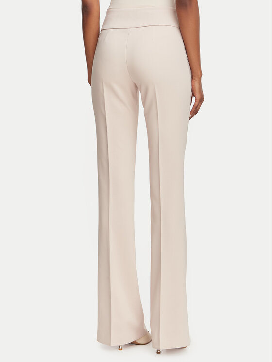 Rinascimento Rinascimento Pantaloni din material CFC0130140003 Bej Flare Fit