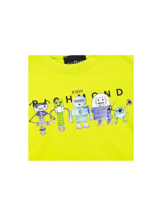 John Richmond John Richmond T-shirt rip24100ts_sw_lime Giallo Regular Fit