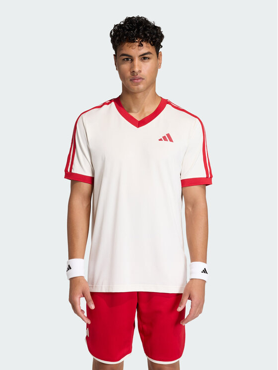 adidas adidas Koszulka techniczna TENNIS CLASSICS Biały Regular Fit