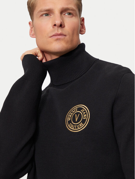 Versace Jeans Couture Versace Jeans Couture Dolčevita 77GAFM07 Crna Regular Fit