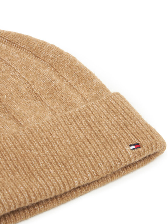 Tommy Hilfiger Tommy Hilfiger Czapka Th Flag Fluffy AW0AW17779 Beżowy