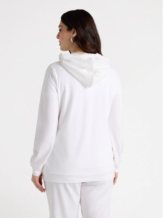 Fiorella Rubino Fiorella Rubino Felpa G890L008330N011 Bianco A-Line Fit