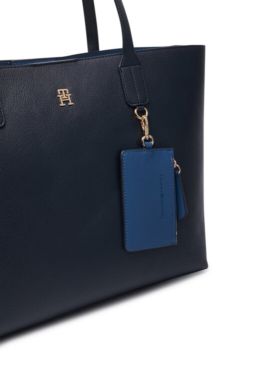 Tommy Hilfiger Tommy Hilfiger Τσάντα Th Icon Tote AW0AW18724 Σκούρο μπλε
