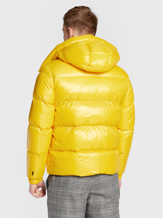 Add Add Пухено яке 6AM771 Жълт Regular Fit