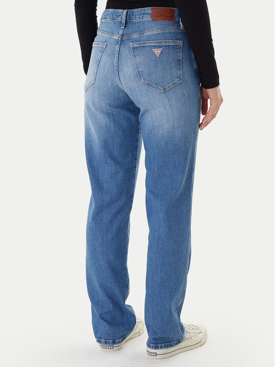 Guess Jeans Guess Jeans Džinsai W5YA0I D0022 Mėlyna Boyfriend Fit
