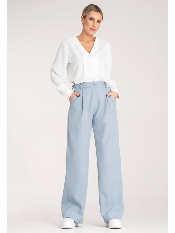FIGL FIGL Pantaloni palazzo M1129 Blu Palazzo Fit