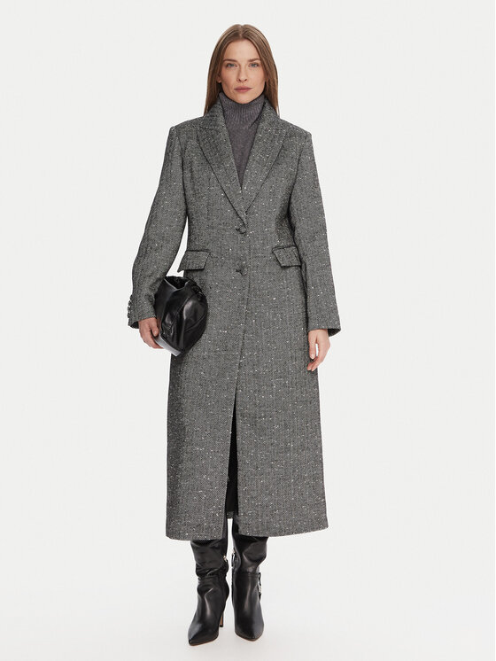 Guess Guess Демісезонний плащ W5BL26 W2680 Сірий Regular Fit