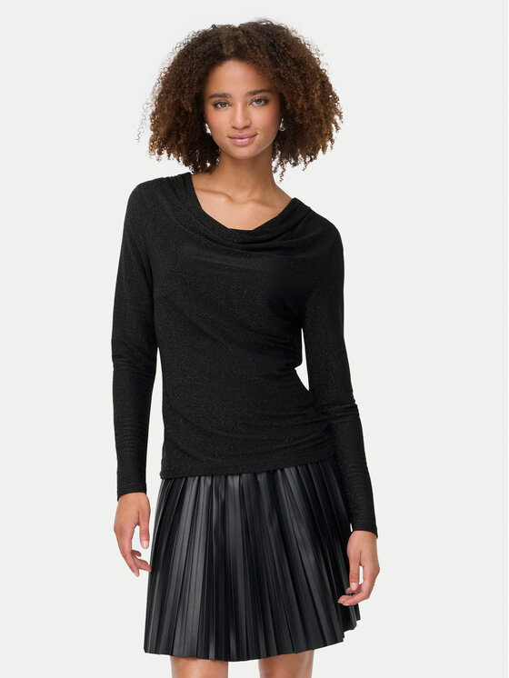 ONLY Bluză Rich 15360265 Negru Regular Fit