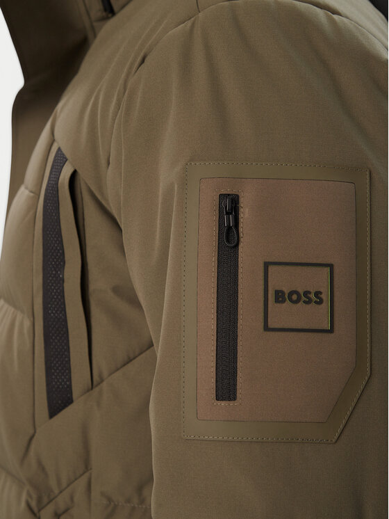BOSS BOSS Giubbotto piumino Block-X 50547262 Verde scuro Regular Fit