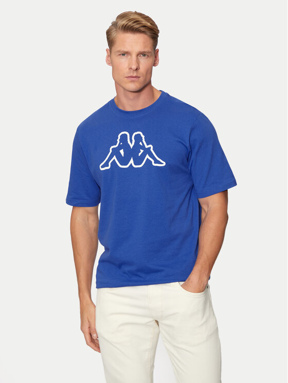 Kappa Tričko Logo Korpo Cromen 303HZ70 Modrá Regular Fit