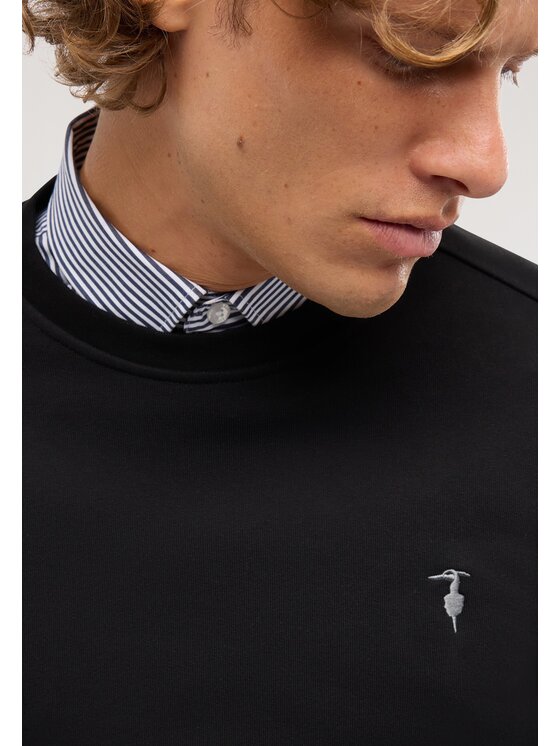 Trussardi Trussardi Felpa G8488000252N033 Nero Regular Fit
