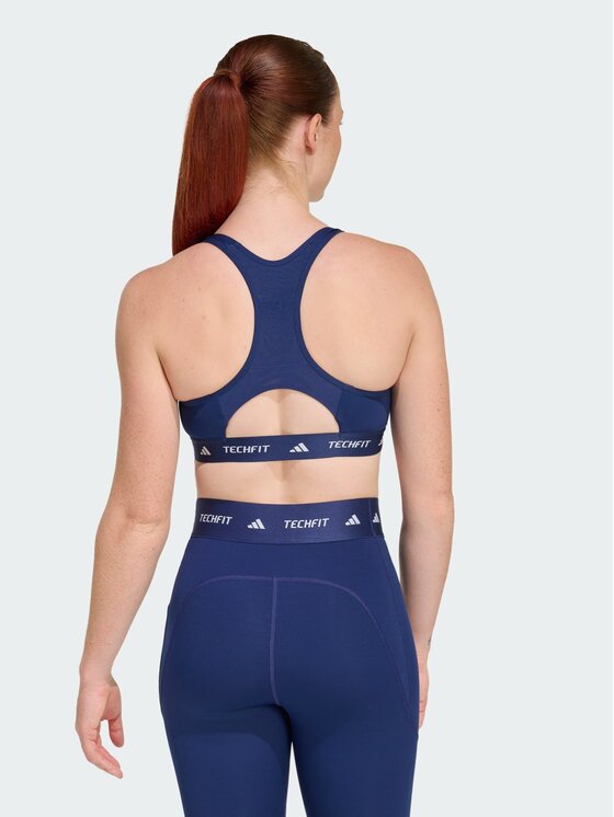 adidas adidas Biustonosz sportowy TECHFIT Niebieski jasny