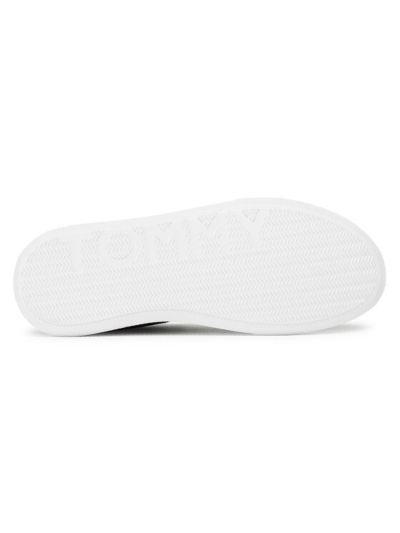 Tommy Hilfiger Tommy Hilfiger Sneakersy Essential Leather Cupsole FM0FM03424 Czarny