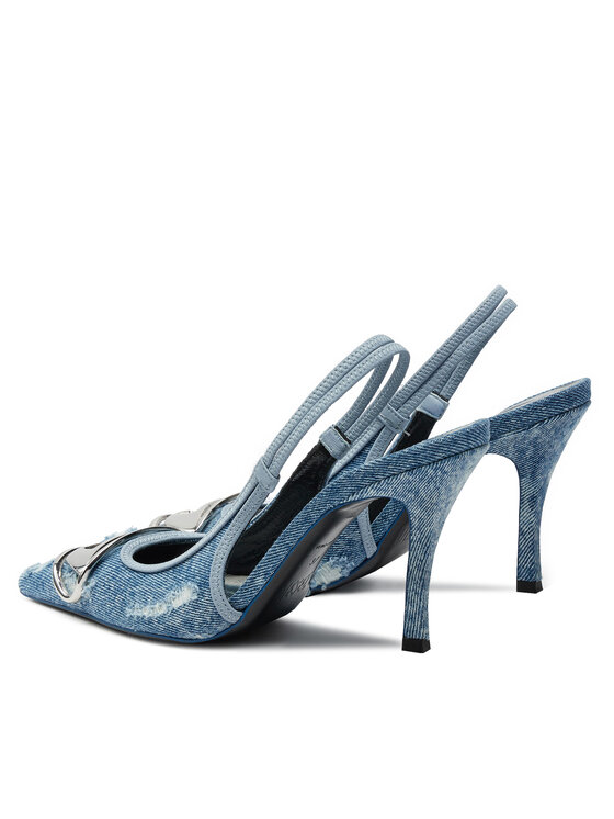 サンダル・ミュール DIESEL FW25 Diesel D-Venus SB Pumps (Y02985 PS288 T6348) Women's D-Venus-Slingback pumps in leather-trimmed mesh