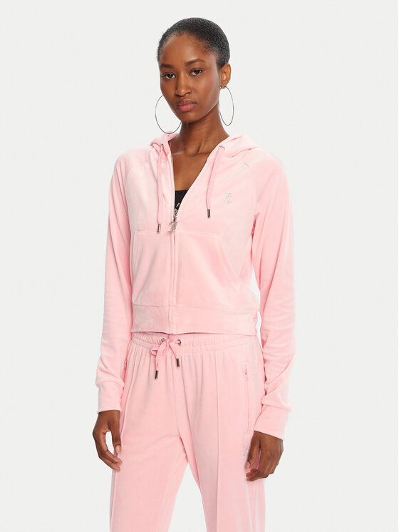 Juicy Couture Bluza Madison JCWA122001 Różowy Slim Fit