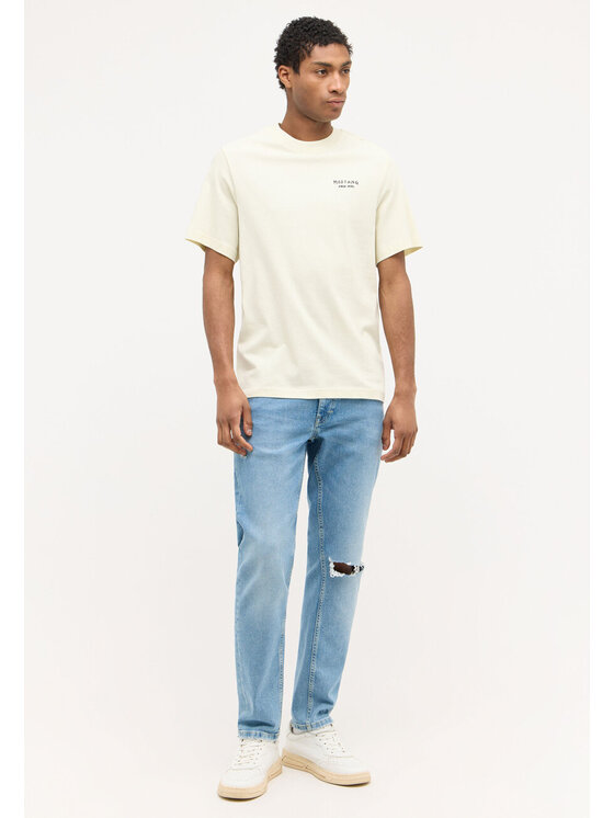 Mustang Mustang T-shirt AUSTIN Beige Regular Fit