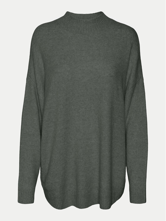 Vero Moda Vero Moda Sweter Plaza 10290784 Zielony Loose Fit