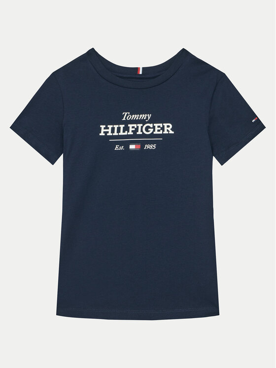 Tommy Hilfiger Tričko KB0KB09356 M Tmavomodrá Regular Fit