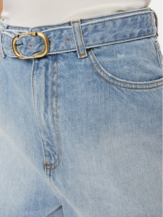 TWINSET TWINSET Džínsové šortky 241TT2392 Modrá Straight Fit