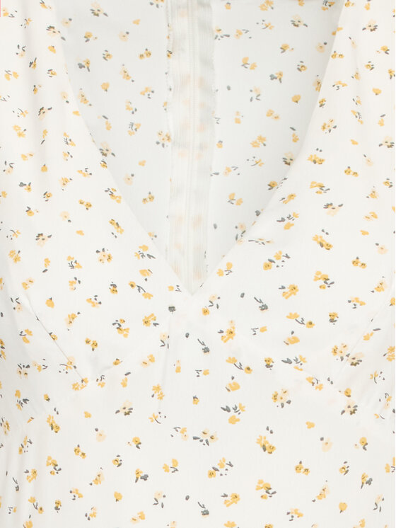 Glamorous Glamorous Vsakodnevna obleka CK7065 Bela Slim Fit