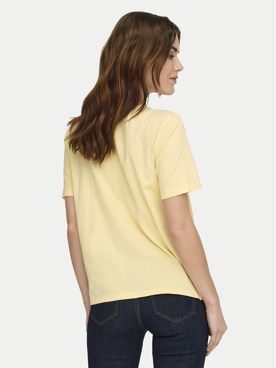 ONLY ONLY T-Shirt Lucy 15367829 Żółty Regular Fit