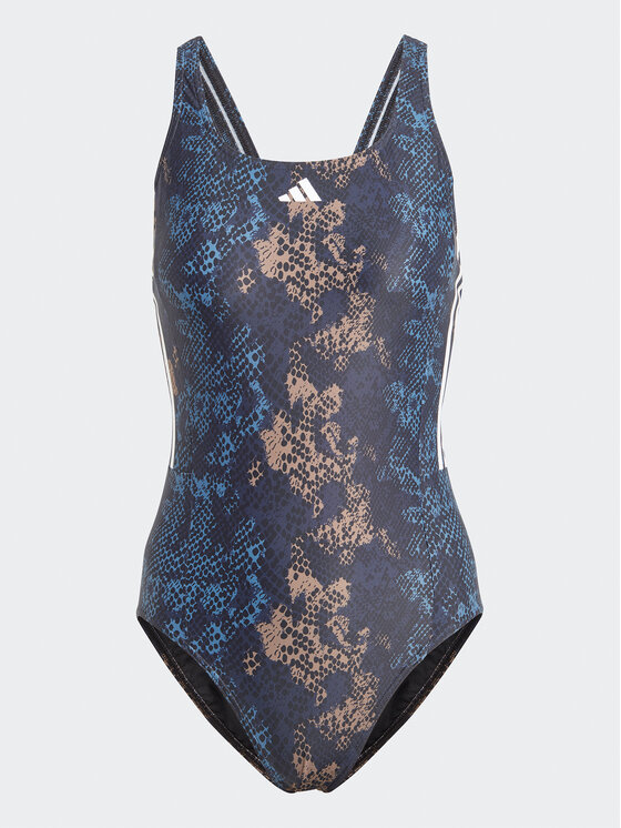 adidas adidas Купальник 3-Stripes Graphic Swimsuit HS5320 Голубий