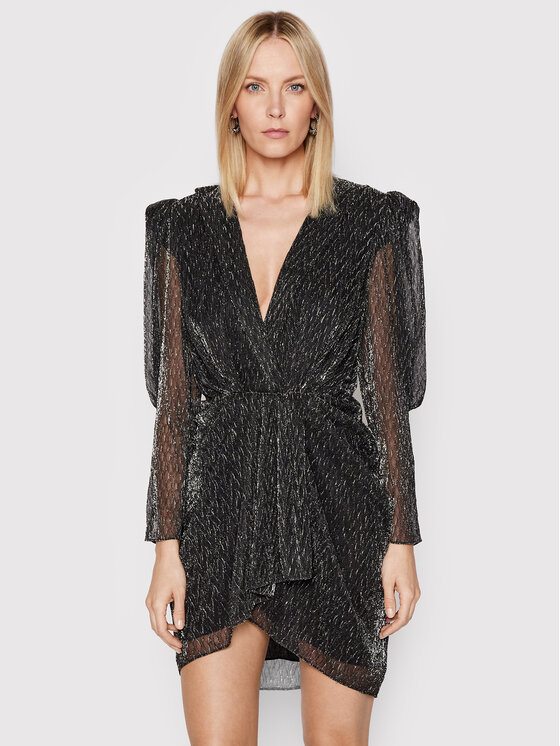 IRO Rochie cocktail Patia AQ548 Negru Regular Fit AQ548 imagine noua