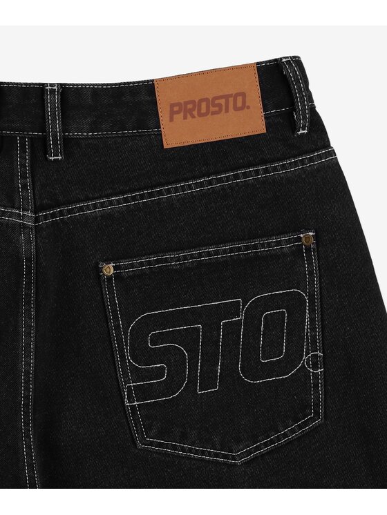 PROSTO. PROSTO. Jeansy Baggy Slav Czarny Baggy Fit