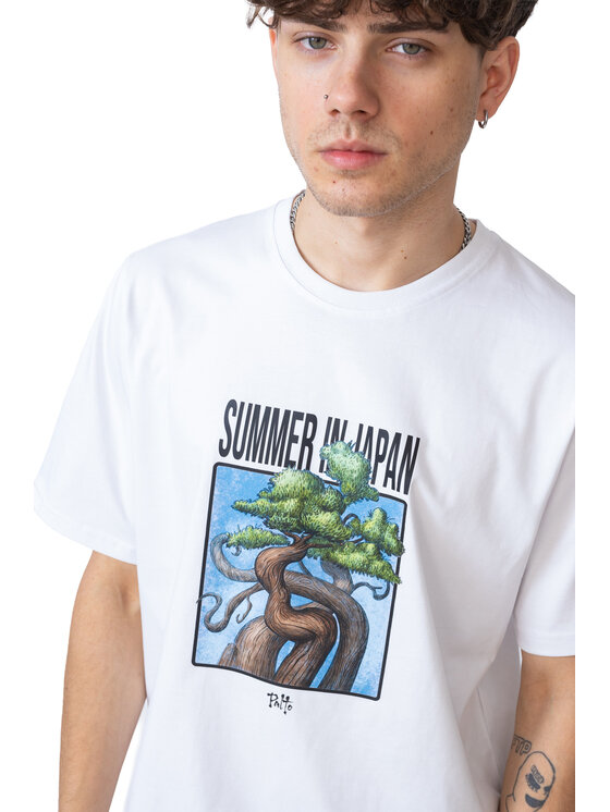 Palto Palto T-Shirt Takai Biały Regular Fit