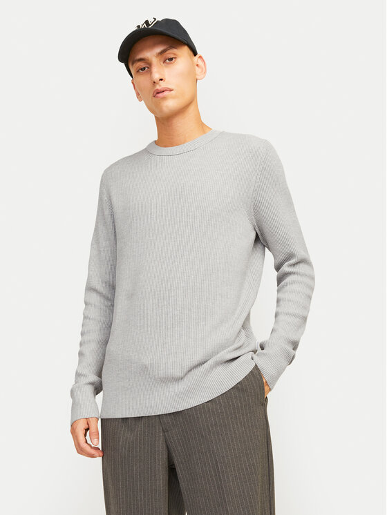 Jack & Jones Jack & Jones Pulover Perfect 12257771 Gri Regular Fit
