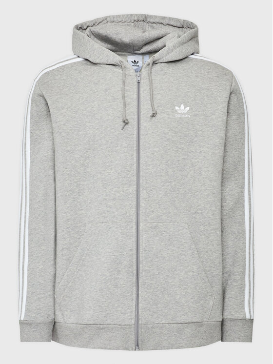 adidas adidas Суитшърт 3-Stripes ED5969 Сив Regular Fit
