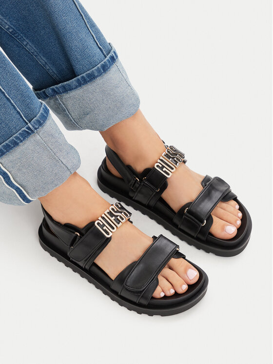 Guess Sandale FLJFBL ELE03 Negru
