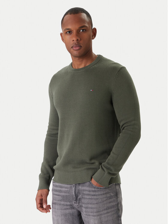 Tommy Jeans Tommy Jeans Džemper DM0DM21787 Zelena Regular Fit