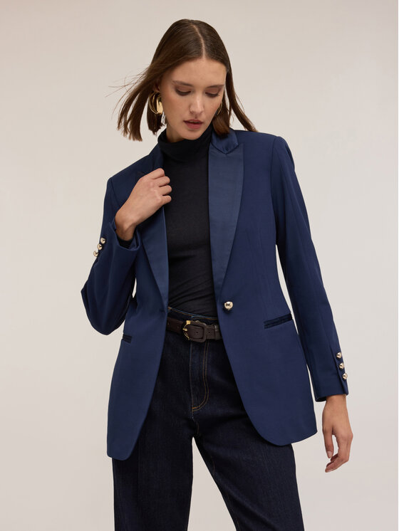 Motivi Motivi Giacca di transizione Q633Q000790N034 Blu Slim Fit