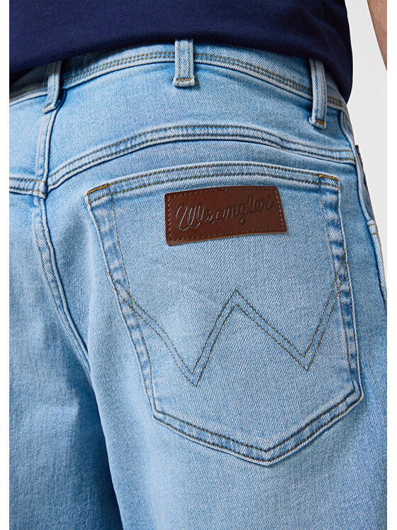 Wrangler Wrangler Szorty jeansowe TEXAS SHORTS Niebieski Straight Fit