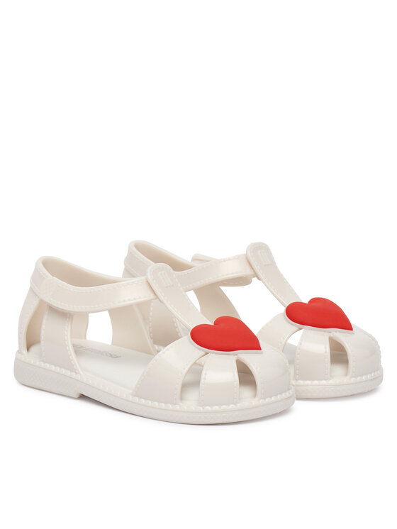 Melissa Melissa Sandale Mini Melissa Hip Heart Ballerina Bb 37783 Bijela