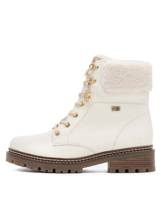 Remonte Remonte Schnürstiefeletten D0B74-81 Weiß