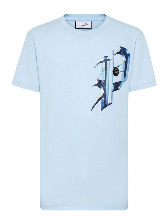 PHILIPP PLEIN PHILIPP PLEIN T-shirt 901 Celeste Regular Fit