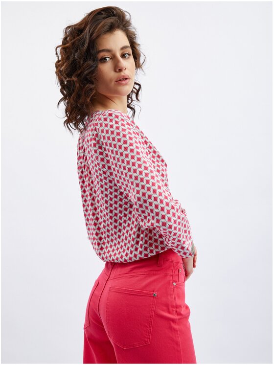 Orsay Orsay Jeansy 313082324000__38 Różowy Slim Fit