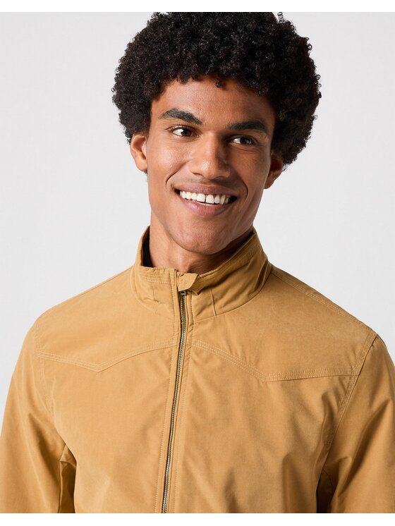 Wrangler Wrangler Kurtka przejściowa Harrington Jacket Dijon Żółty Regular Fit
