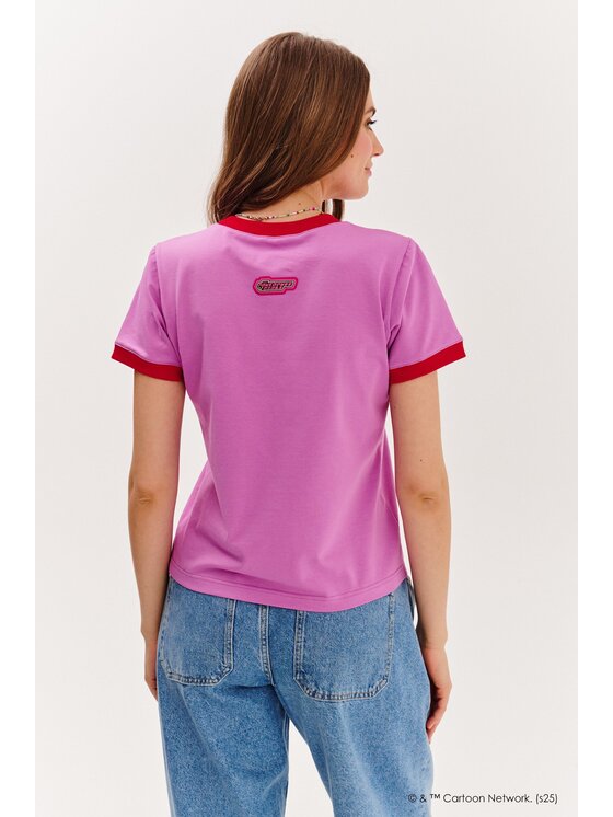 NAOKO NAOKO Tričko Candy Powerpuff Ružová Regular Fit
