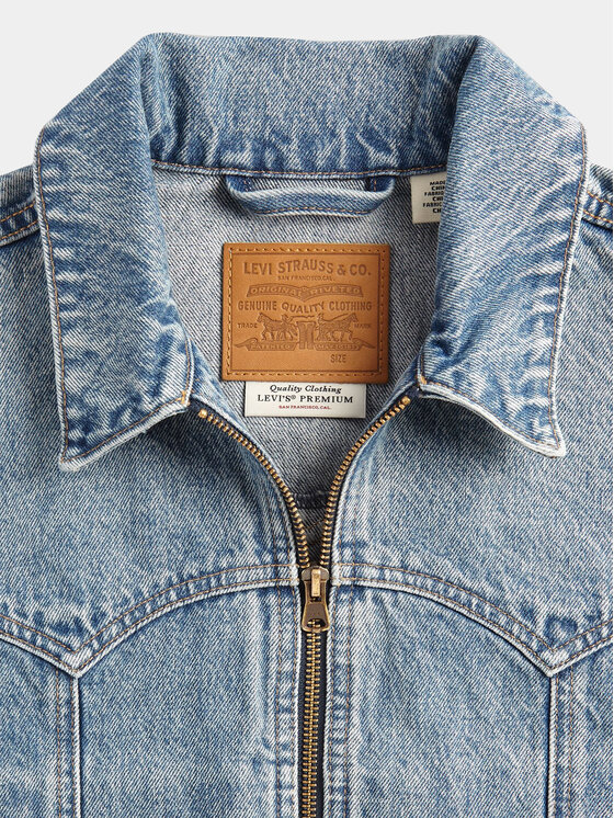 Levi's® Levi's® Džinsinė striukė A6048-0002 Mėlyna Regular Fit