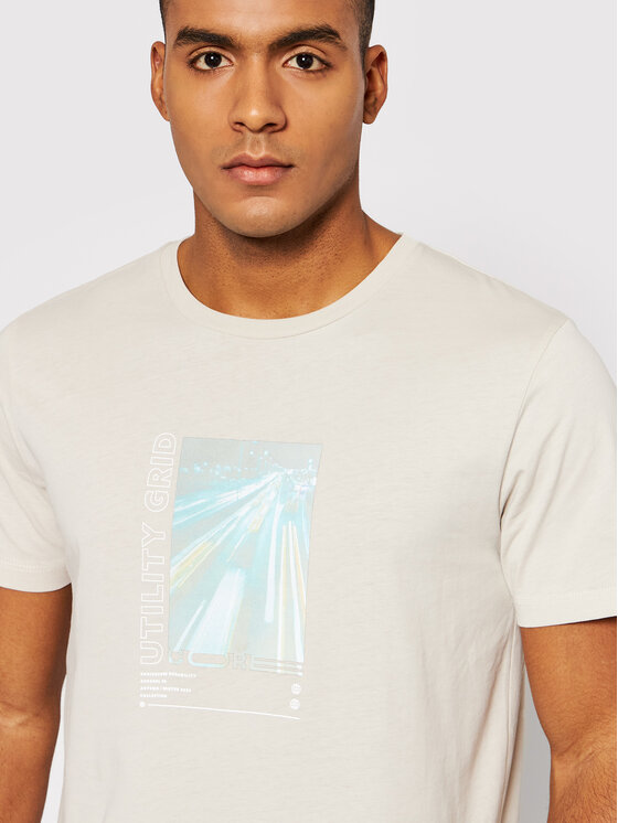 T-shirt Mateo 12200619 Beige Regular Fit