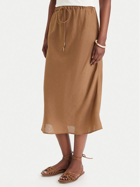 Marella Marella Maxi sukně Gamba 2613101094 Hnědá Regular Fit