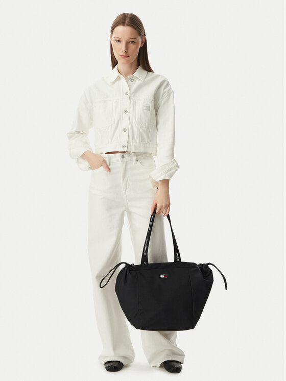 Tommy Jeans Geantă Tjw Ess Daily Tote AW0AW18771 Negru