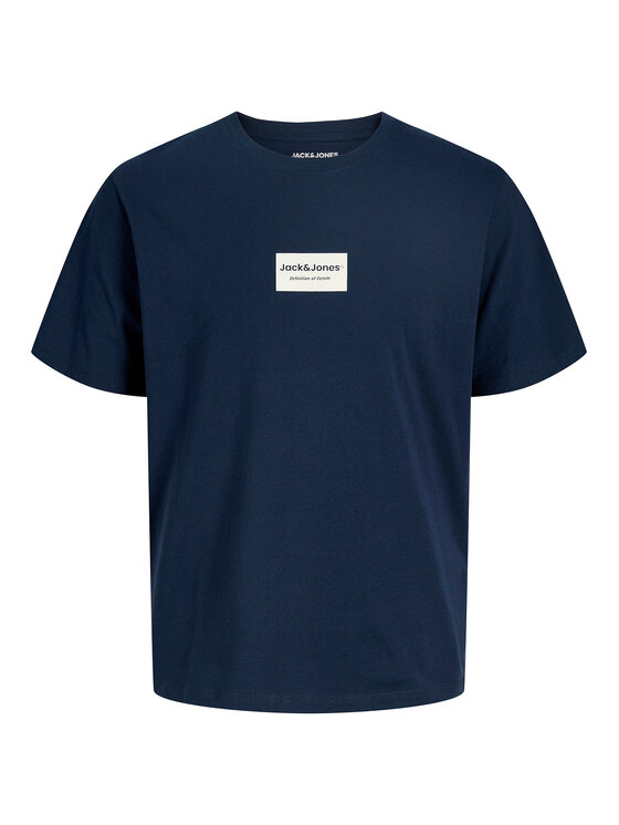 Jack & Jones Jack & Jones T-Shirt Frank 12288092 Dunkelblau Relaxed Fit