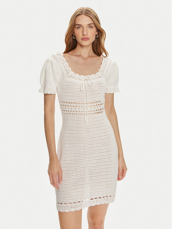 Gina Tricot Gina Tricot Vasarinė suknelė 22257 Balta Slim Fit