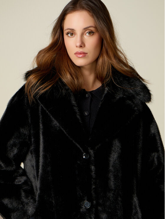 Oltre Oltre Cappotto invernale 0083J100165N033 Nero Over Fit