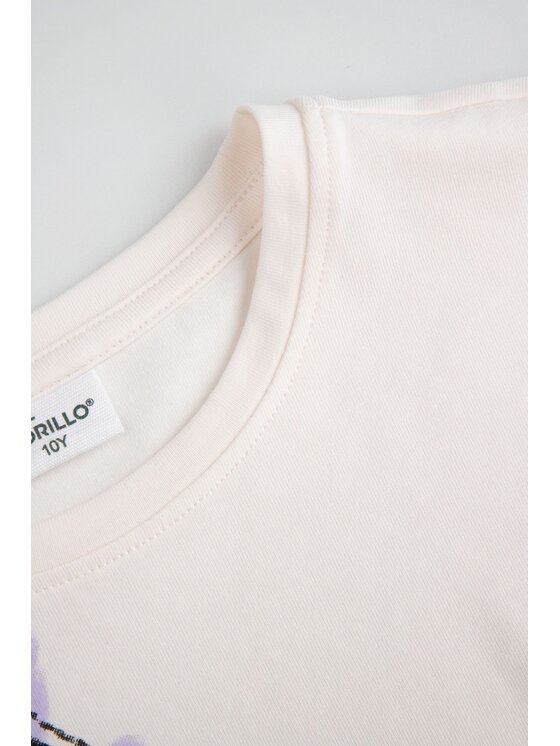 Coccodrillo Coccodrillo T-Shirt ZC5143105FGJ-003 Écru Regular Fit